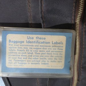 Funda de Ropa Vintage Impermeable con Etiqueta PAN AM 1971 - imagen 5