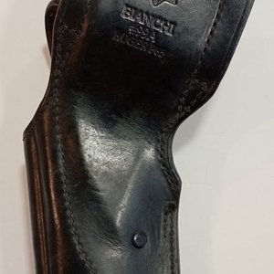 Canana de Cuero Negro Bianchi para Pistola Ruger P85 - imagen 2