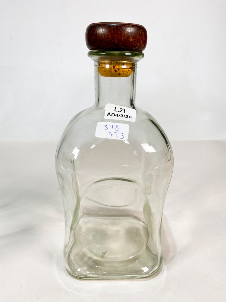 Dos botellas de vidrio claras y azules - imagen 4
