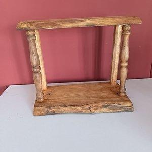Estante Artesanal de Madera Rústica Nuevo - imagen 3