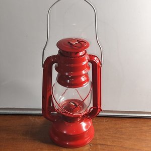 Farol a Querosene Rojo Nuevo Completo - imagen 4