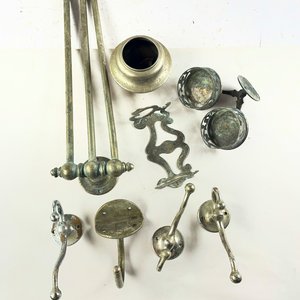 Lote de 8 Piezas de Metal para Baño y Hogar: Toallero, Porta Papel y Percheros - imagen 2