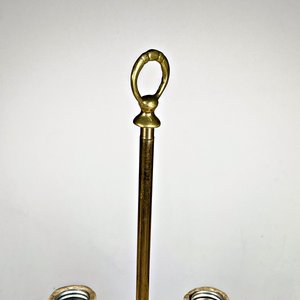 Lámpara de Bronce con Dos Luces y Detalle de Cera - imagen 3