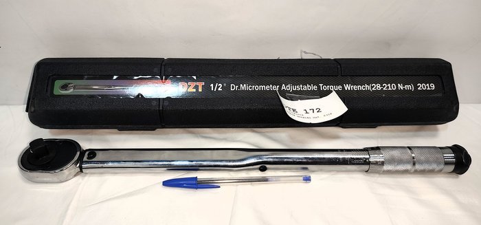 Torquímetro Ajustable DZT 1/2" 28-210 Nm con Valija