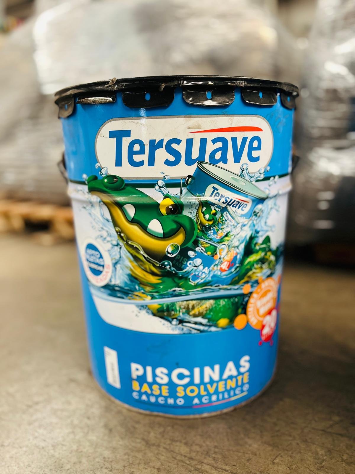 Base Solvente para Piscinas Tersuave Caucho Acrílico 20 Litros