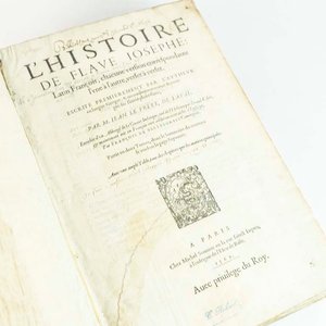 Historia de Flavio Josefo - Edición Francesa de 1569 en Cuero - imagen 2