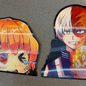 Stickers de Personajes de Anime: Zenitsu y Todoroki - imagen 2