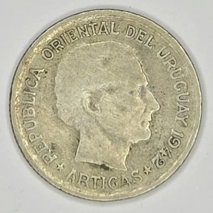 Moneda de Plata Uruguaya 1 Peso "Puma" - imagen 2