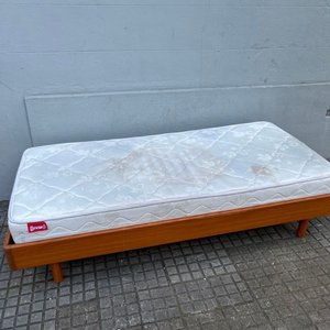 Colchón de 1 Plaza "Divino" Tela Blanca - imagen 1