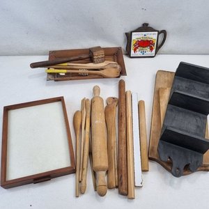 Lote de Utensilios de Cocina, Tablas de Picar y Bandeja Decorativa - imagen 2