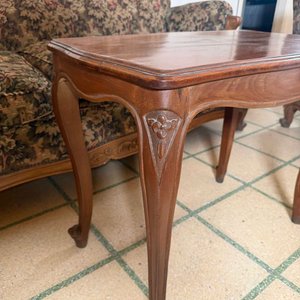 Mesa Auxiliar Estilo Luis XV Madera Maciza - imagen 5