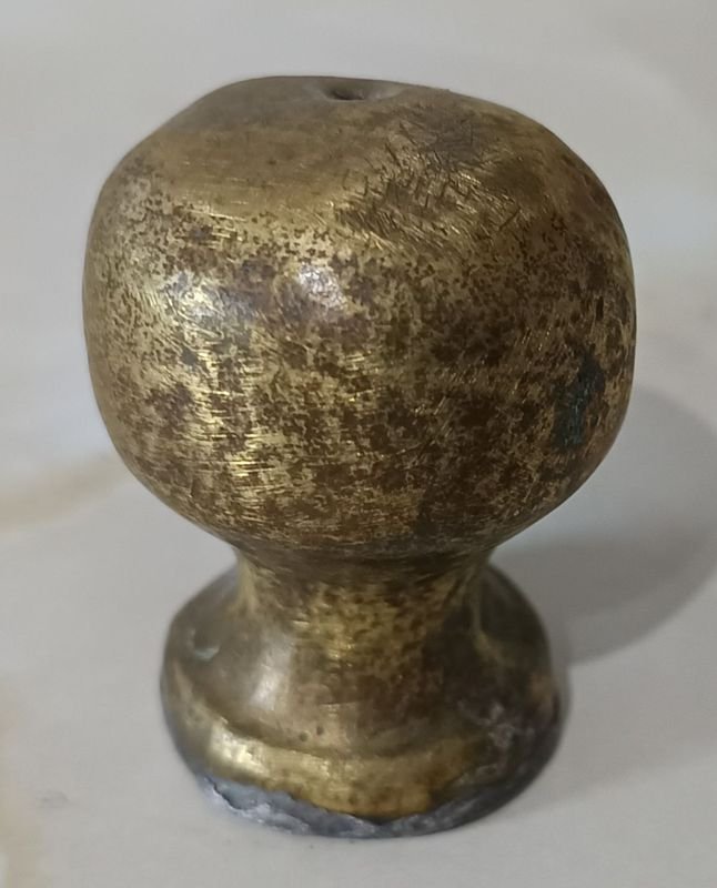 Sello de lacre antiguo en bronce, autenticador histórico - imagen 2