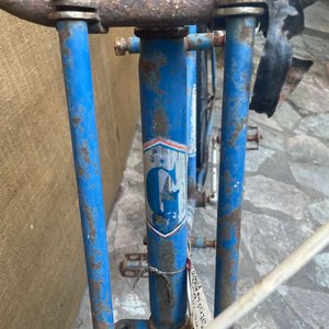 Bicicleta de Reparto Antigua con Canastos y Cartelería - imagen 1
