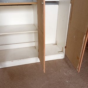Ropero de Madera con 3 Puertas y Arpillera - imagen 3