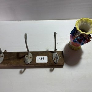 Lote de Artefactos de Iluminación, Espejo y Adornos Antiguos - imagen 8