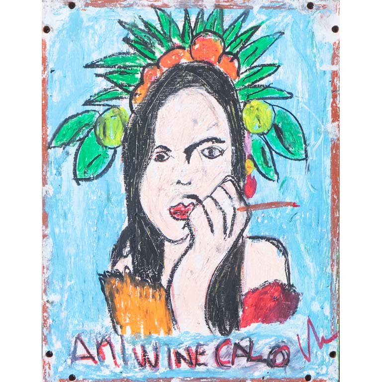 Óleo "Amy Winehouse Calo" de Victor, Sin Marco