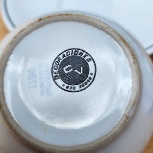 Juego de 16 Tazas con Platillos "TE PRESIDENT" - imagen 3