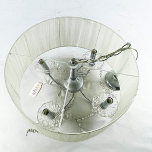 Colgante en metal 4 luces con pantalla 32x43 - imagen 2