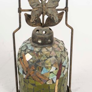 Farol Marroquí con Libélulas y Mariposa Decorativa - imagen 2