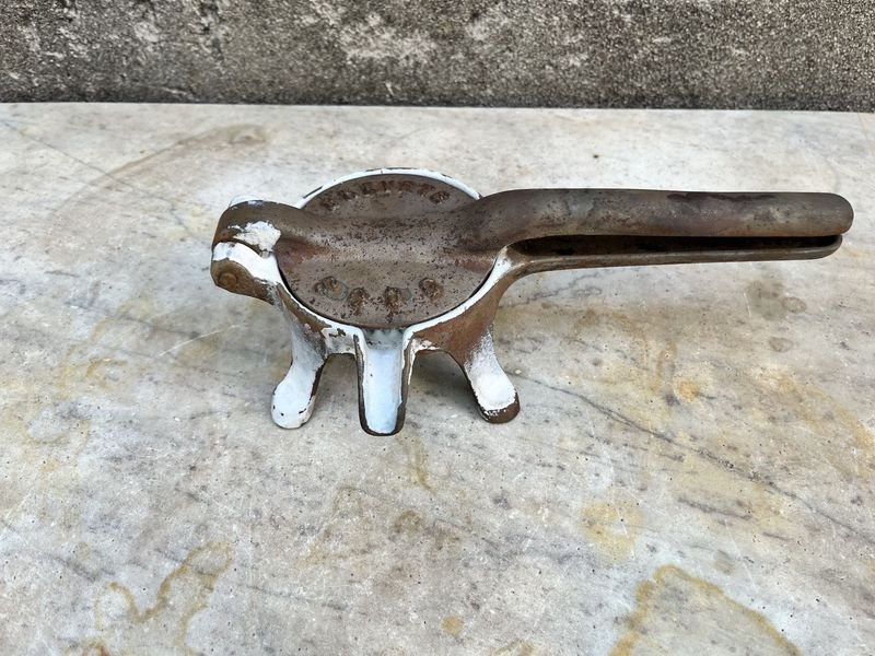 Antigua máquina para quitar jugo de carne Brevete francesa - imagen 3
