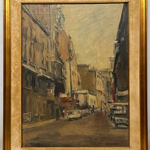 Oleo sobre tela "Calle" de Dante Cola, 80 x 60 cm - imagen 2