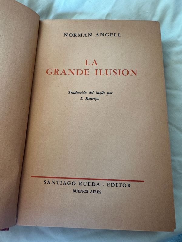 Libro LA GRANDE DE ILUSION de Norman Angell - imagen 3