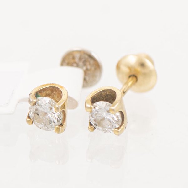 Par de Tornillos de Oro 18k con Brillantes - imagen 1