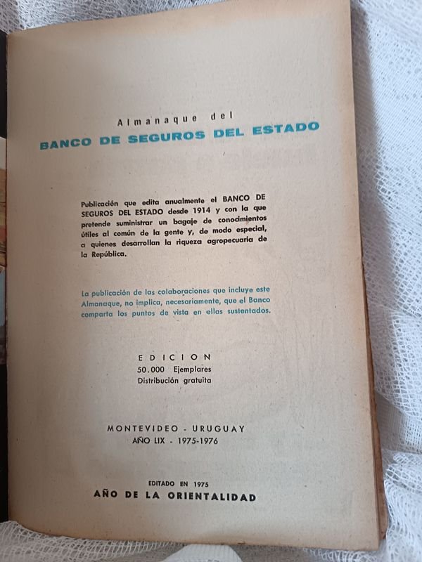 Almanaque Banco de Seguros del Estado 1975-1976 - Edición de Colección - imagen 9