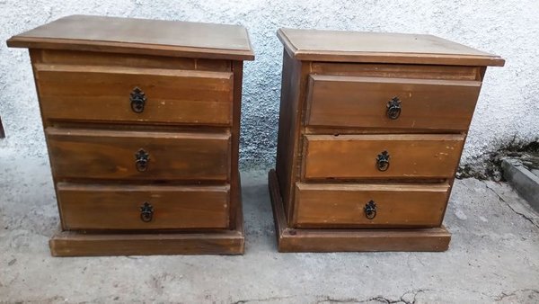 2 cómodas en madera natural en buen estado - imagen 3