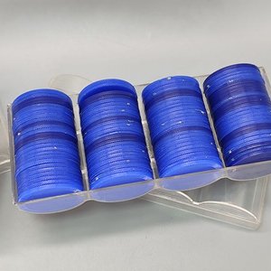 Fichas de Juego Plásticas Azules y Marfil con Bandejas Organizadoras - imagen 4