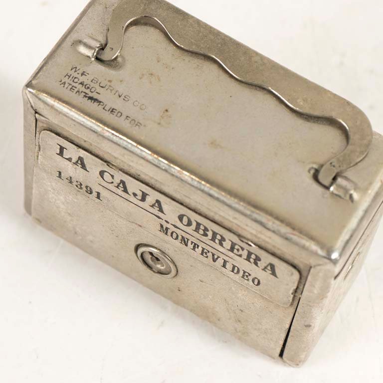 Alcancia de metal Banco la caja Obrera sin llave - imagen 2