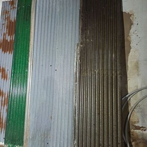 Lote de 5 Chapas Metálicas y Caño Plastiduto Gris - imagen 6