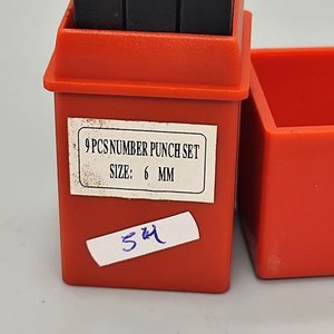 Juego de 9 punzones para estampar números de 6 mm - imagen 3