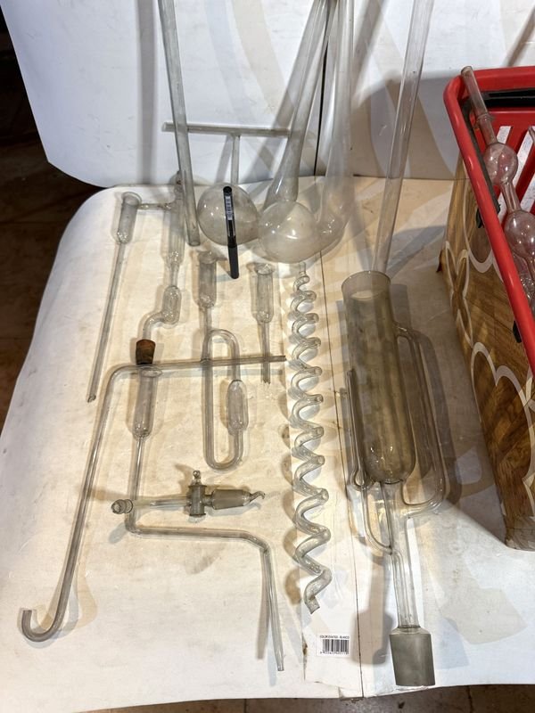 Lote de insumos de vidrio para laboratorio de química - imagen 2