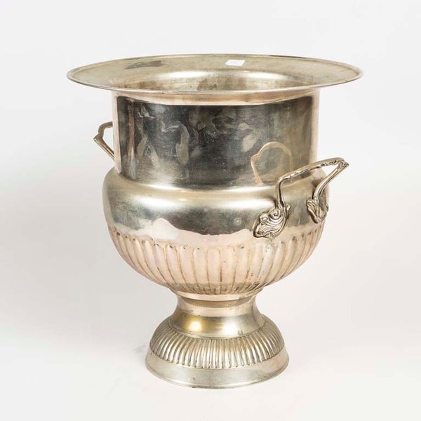 Champañera de Platina Antigua con Desgaste - imagen 1