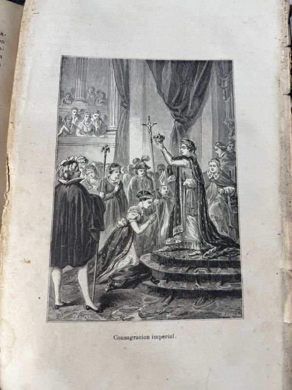 Tres Tomos de Historia de los Papas y los Reyes por Mauricio de la Chatre - Barcelona 1870 - imagen 6