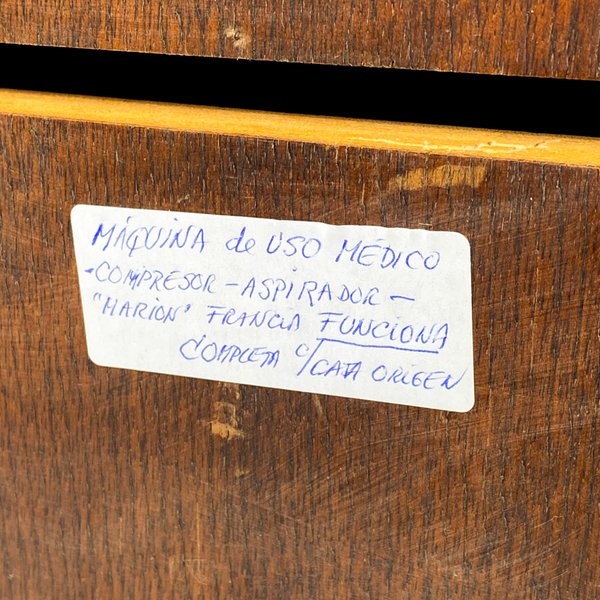 Antigua maquina de uso médico, compresor-aspirador HARION francés - imagen 5