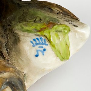 Figura de porcelana italiana capodimonte personaje a caballo, firmado por el escultor Tiziano Galli )1908-1986) altura 28 cm - imagen 7