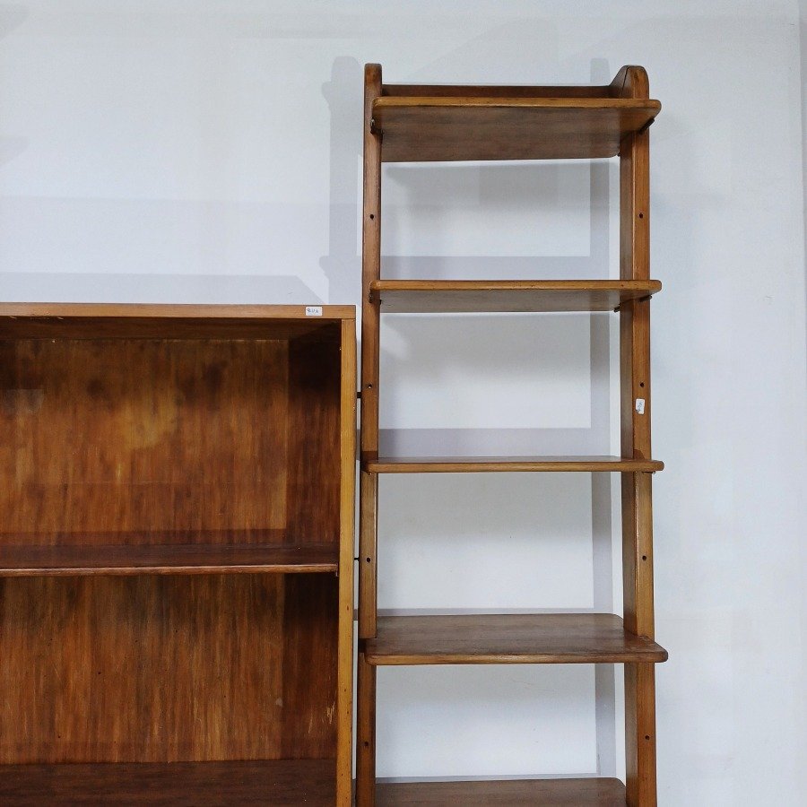 Biblioteca en madera maciza para almacenamiento y decoración - imagen 8