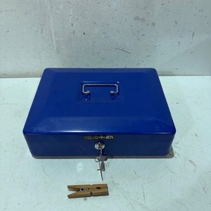 Caja de Seguridad Azul para Dinero con Llave - imagen 2