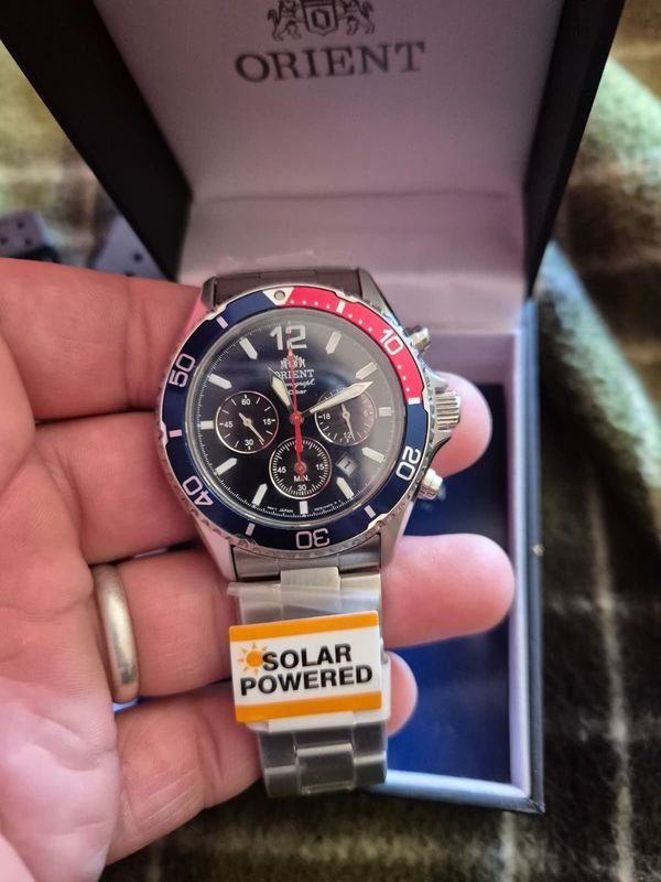 Reloj Orient Mako Solar - Cronógrafo solar con cristal de zafiro - imagen 4