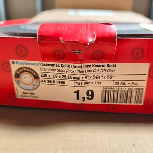 Discos Abrasivos Karbosan para Corte Inox y Metal - imagen 3