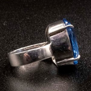 Anillo de Plata 950 con London Blue - imagen 2