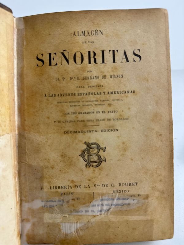 Libro antiguo con ilustraciones de castillos y manos de plata - imagen 3
