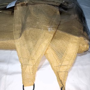 Lona Beige para Exterior, Parasol Resistente 5x4mts con Borde Reforzado - imagen 4