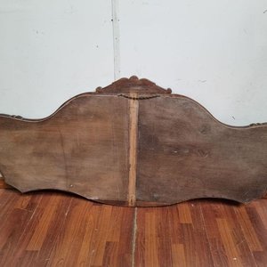 Importante Espejo Doble de Pared con Marco de Madera Tallada - imagen 4