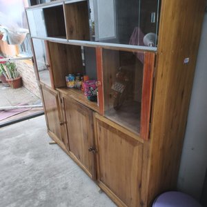 Mueble Multiuso de Eucaliptus con Puertas y Estantes - imagen 5