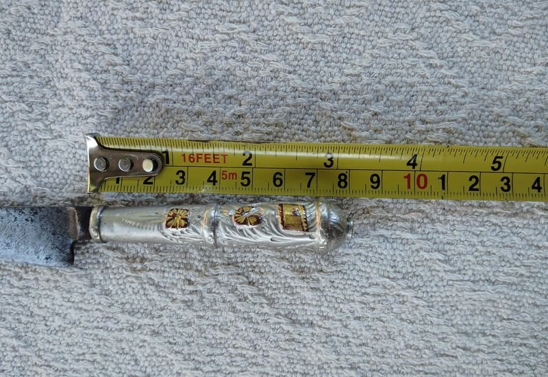 Verijero antiguo sellado Victor cabo plata y oro - imagen 5