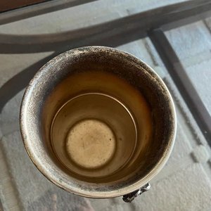 Champagnera Antigua de Peltre con Asas - imagen 2