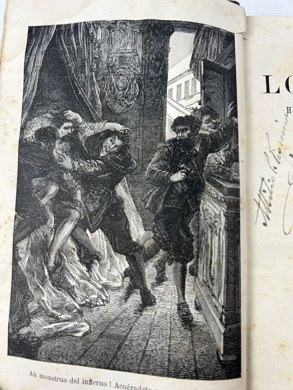Dos tomos de 'Los novios' de Alessandro Manzoni, novela histórica ambientada en la Milán del siglo XVII, edición en castellano (París, 1884) - imagen 7